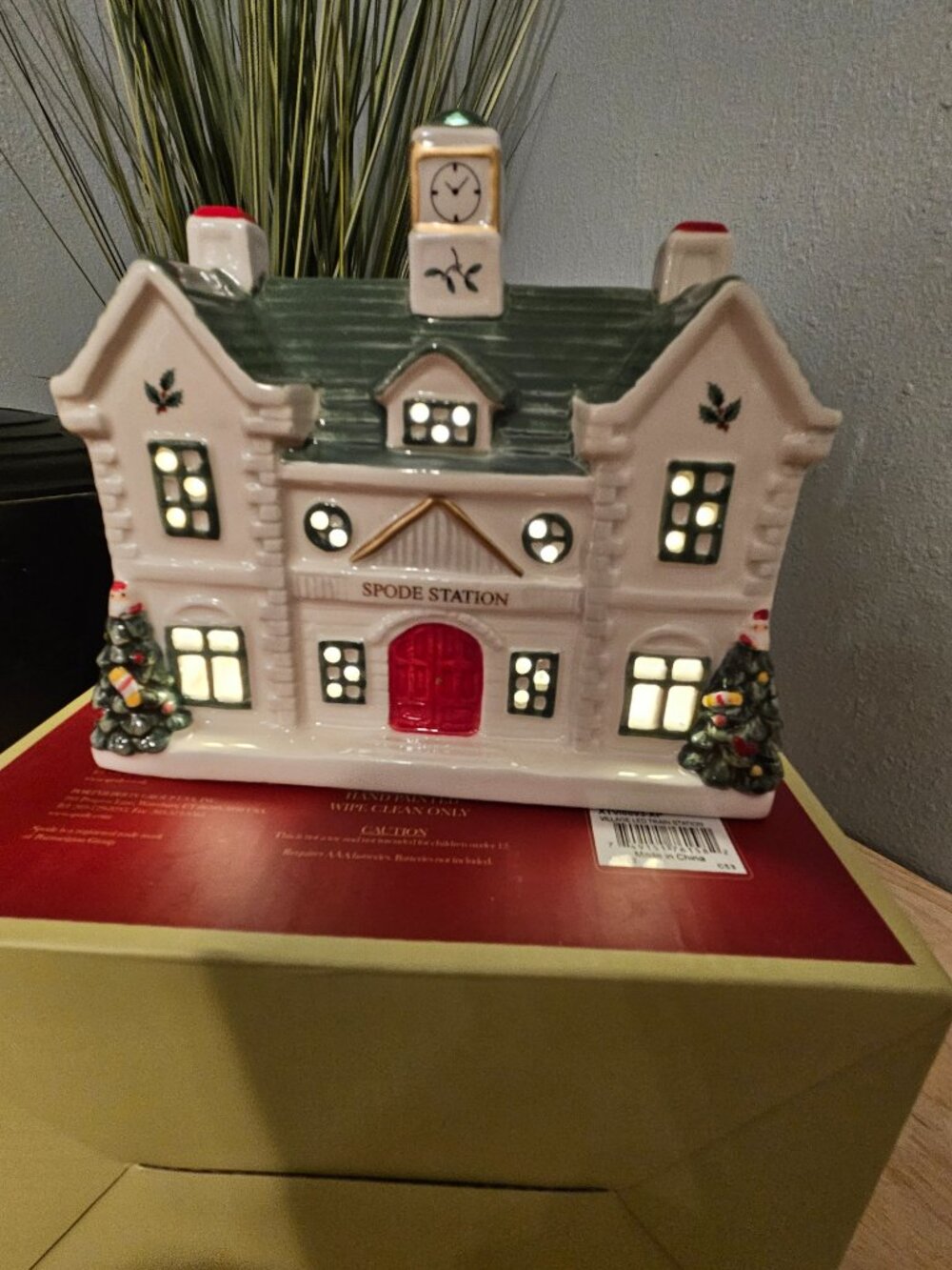 Spode LED Train Station for Christmas Village